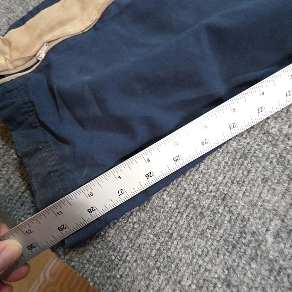 Nike Track Pants Mens Medium Blue Lightweight Side Stripe Elastic Waist Athletic
